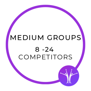 MEDIUM GROUPS: 8-24 závodníků